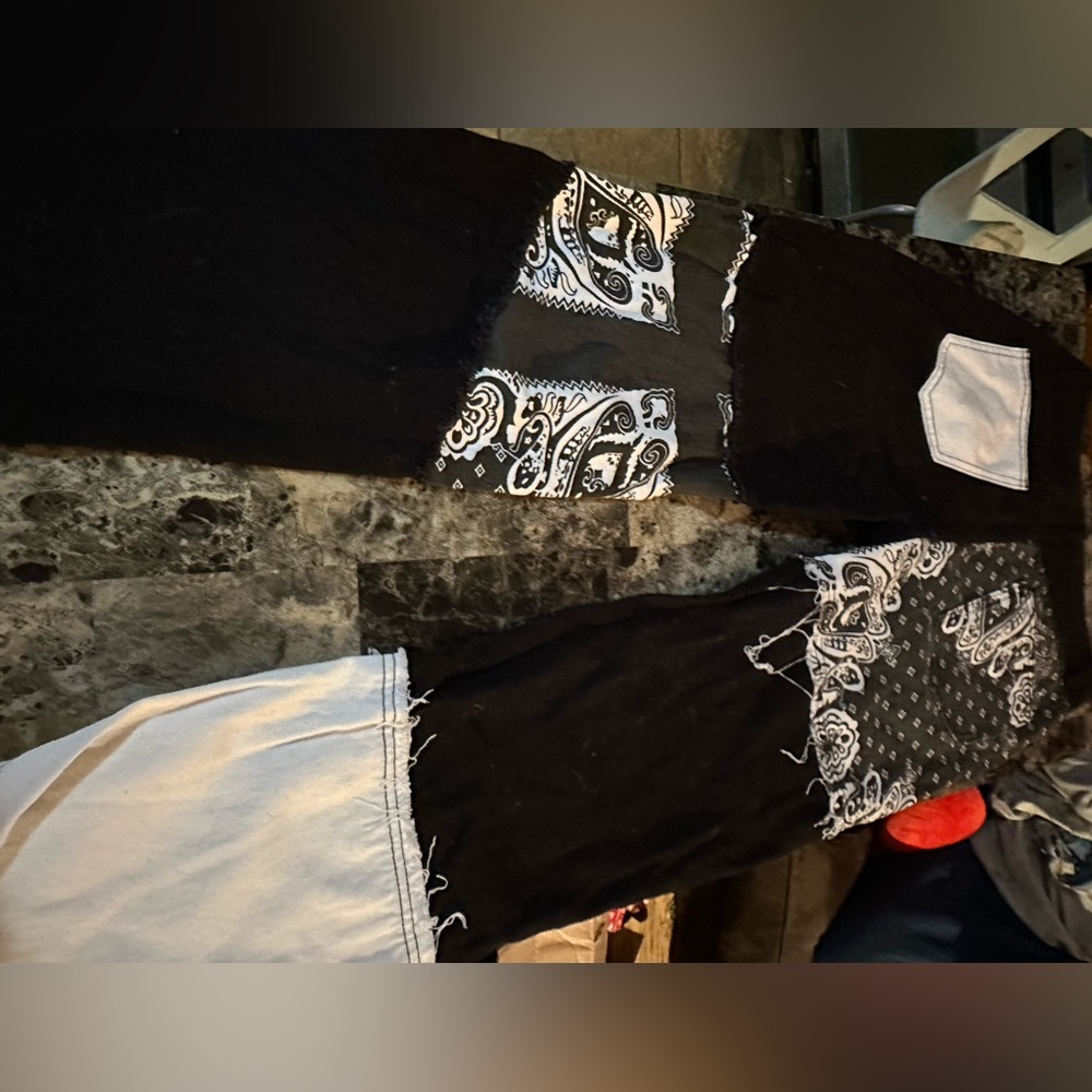 Bandana patchwork jeans - Picture 3 of 4